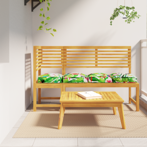 vidaXL Palletkussens 4 st zitting 40x40x8 cm jungle oxford stof