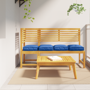 vidaXL Palletkussens 4 st zitting 40x40x8 cm oxford stof koningsblauw