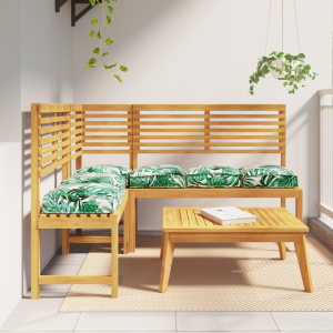 vidaXL Palletkussens 6 st zitting 40x40x8 cm bladpatroon oxford stof