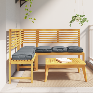 vidaXL Palletkussens 6 st zitting 40x40x8 cm oxford stof antraciet