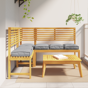 vidaXL Palletkussens 6 st zitting 40x40x8 cm oxford stof grijs