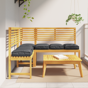 vidaXL Palletkussens 6 st zitting 40x40x8 cm oxford stof zwart