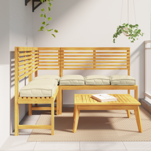 vidaXL Palletkussens 6 stuks Crème 40x40x8 cm Oxford stof