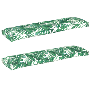 vidaXL Palletkussens voor een bank - 2 stuks, bladpatroon, 150x40x8 cm, oxford stof