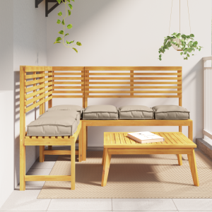 vidaXL Palletkussens voor Zitplaatsen 6 st Taupe 40x40x8 cm Oxford Stof