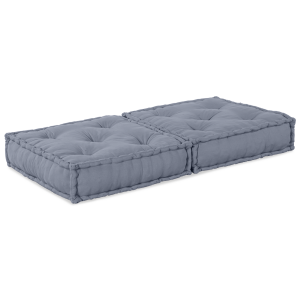 vidaXL Poef modulair 70x70x36 cm stof grijs