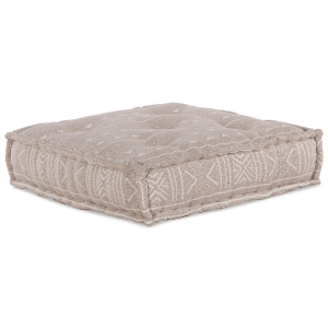 vidaXL Poef modulair 70x70x36 cm stof lichtbruin