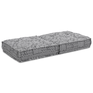 vidaXL Poef modulair 70x70x36 cm stof lichtgrijs