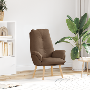 vidaXL Relaxstoel Bruin Stof