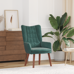vidaXL Relaxstoel fluweel donkergroen