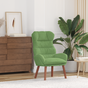 vidaXL Relaxstoel fluweel lichtgroen