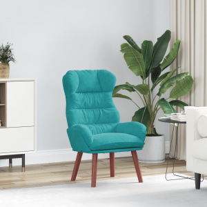 vidaXL Relaxstoel fluweel turquoise