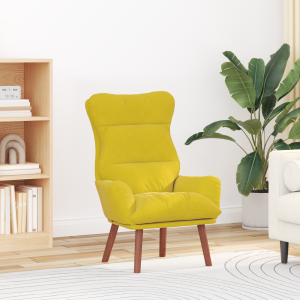 vidaXL Relaxstoel Gele Velours
