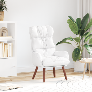 vidaXL Relaxstoel kunstleer wit