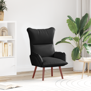 vidaXL Relaxstoel kunstleer zwart