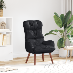 vidaXL Relaxstoeltje kunstleer zwart