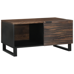 vidaXL Salontafel 80x50x40 cm van Massief Mangohout & Geengineerd Hout