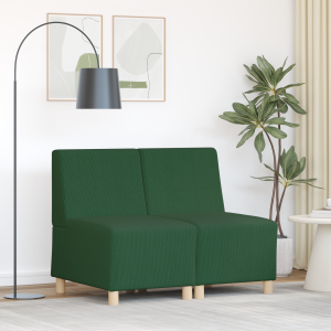 vidaXL Sofa Chiar 2 pcs Jungle groen 55 x 74 x 82 cm Katoenen stof
