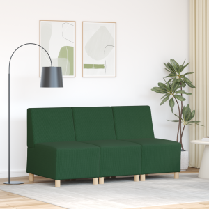 vidaXL Sofa Chiar 3 pcs Jungle groen 55 x 74 x 82 cm Katoenen stof