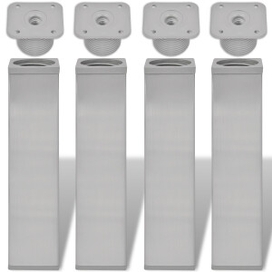 vidaXL Sofa-poten 4 pcs Borstelkoper 38 x 38 x 180 mm IJzer