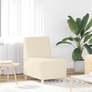 vidaXL Sofa Stoel Crème 55 x 74 x 82 cm Katoenen stof