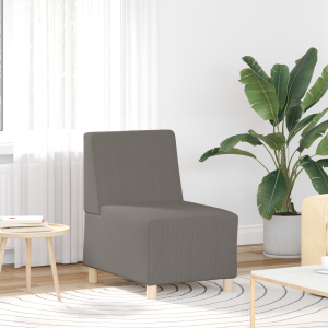 vidaXL Sofa Stoel Lichtgrijs 55 x 74 x 82 cm Katoenen stof