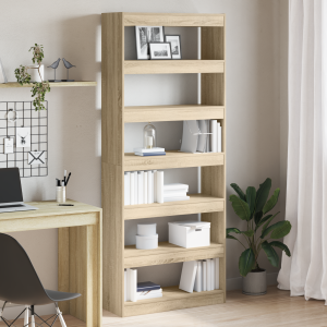 vidaXL Sonoma Eiken Boekenkast Sonoma eiken Gefabriceerd hout