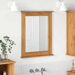 vidaXL Spiegel Honingbruin 55.5 x 5 x 70 cm Massief grenenhout