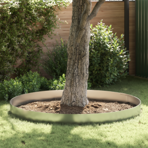 vidaXL Tuin Grasperkafwerking Zilver 450 x 25 cm Gegalvaniseerd staal