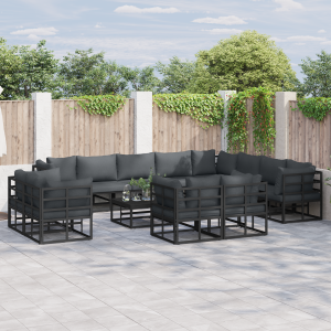 vidaXL Tuin Sofa Set met kussen 12 pcs