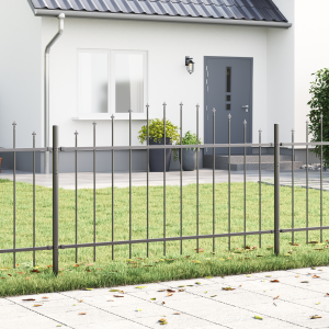 vidaXL Tuinhek 8 pcs Grijs 170 x 140 cm Gepoedercoat staal