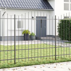 vidaXL Tuinhek 8 pcs Grijs 170 x 215 cm Gepoedercoat staal