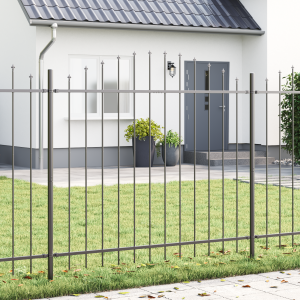 vidaXL Tuinhek 4 pcs Grijs 170 x 190 cm Gepoedercoat staal