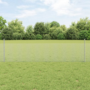 vidaXL Tuinhek Set 2 Panelen Verzinkt staal Groot Duurzaam Hexagonaal