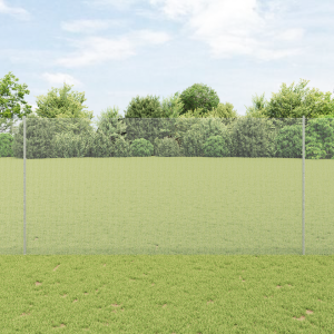 vidaXL Tuinhek Set Set van 2 Gegalvaniseerd staal 25 x 1.5 m hek
