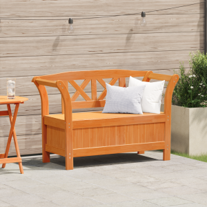 vidaXL Tuinopbergbank Acacia 119x76x44 cm Massief Hout