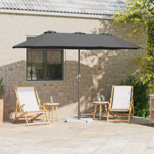 vidaXL Tuinparasol Antraciet 380 x 196 x 235 cm Poedergecoat staal
