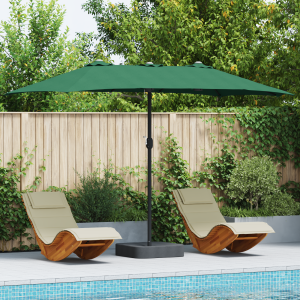 vidaXL Tuinparasol Groen 385 x 209 x 244 cm Stof