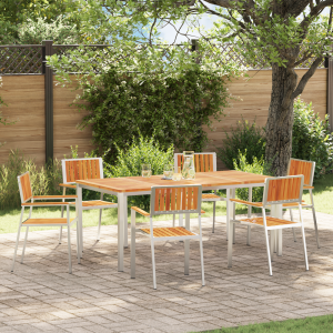 vidaXL Tuinstoel 6 pcs Bruin 56 x 54,5 x 87 cm Massief Acaciahout