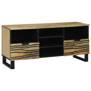 vidaXL TV Kast 100x33.5x46 cm Massief Mangohout