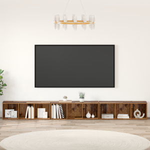 vidaXL TV-kast 3 pcs Oud hout 37 x 35 x 107,5 cm