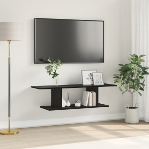 vidaXL Tv-meubelset Zwart 103 x 30 x 26,5 cm Bewerkt hout