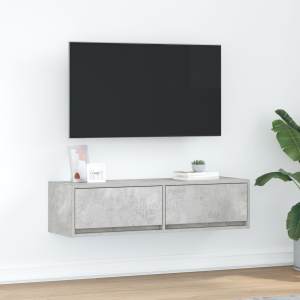 vidaXL Tv-meubel 100x31x25,5 cm bewerkt hout betongrijs