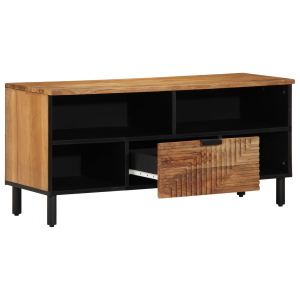 vidaXL Tv-meubel 100x33,5x46 cm massief acaciahout
