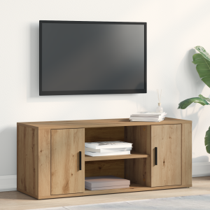 vidaXL TV-kast artisanaal eikenkleurig 100 x 35 x 40 cm Bewerkt hout