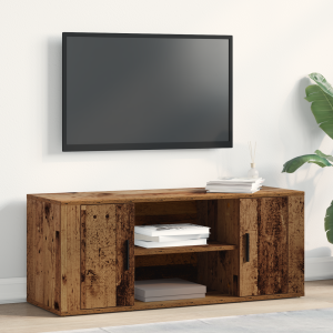vidaXL TV-kast Oud hout 100 x 35 x 40 cm Bewerkt hout