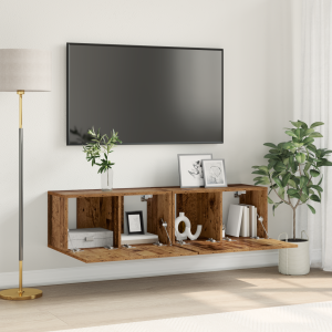 vidaXL TV Meubel Set Oud Hout Massief Gerecycled Hout Middelgroot
