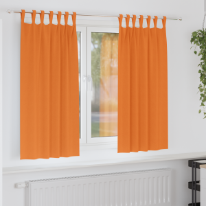 vidaXL Verduisterende gordijnen 2 pcs Feloranje 175 x 140 cm Polyester