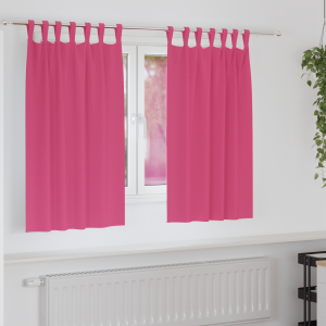 vidaXL Verduisterende gordijnen 2 pcs Felroze 140 x 140 cm Polyester