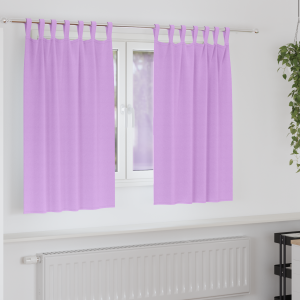 vidaXL Verduisterende gordijnen 2 pcs Paars 140 x 140 cm Polyester